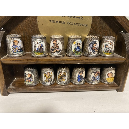 164 - Hummel Thimble Collection x 12