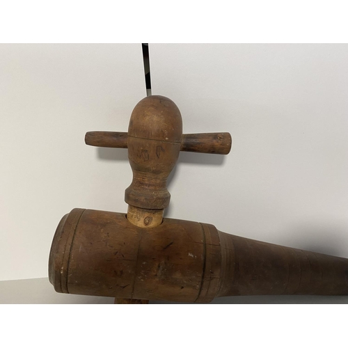 16 - Vintage Wooden Barrel Tap, 10