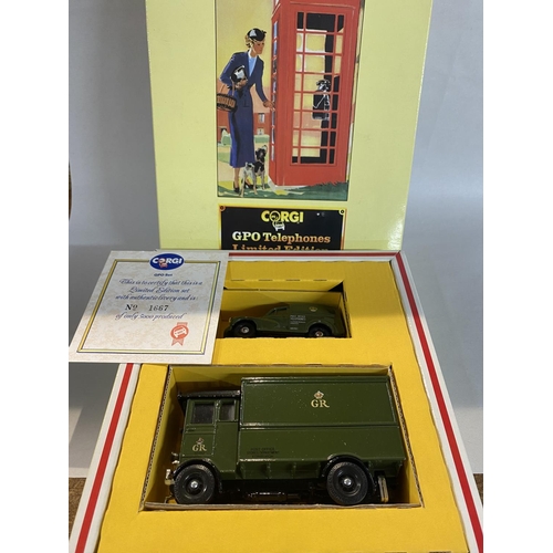 11 - Corgi Limited Edition 'GPO' Telephones Boxed Set with Cert.