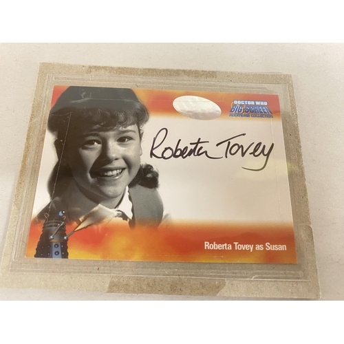 122 - Dr Who Signed Card - Roberta Tovey (1965/6)