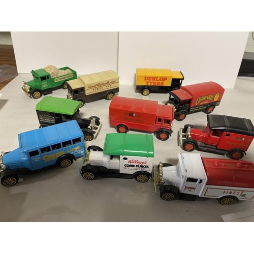 27 - 10 x Corgi (Great Britain) Advertising Vehicles