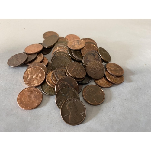 257 - 58 x Mixed Dates US One Cent Coins