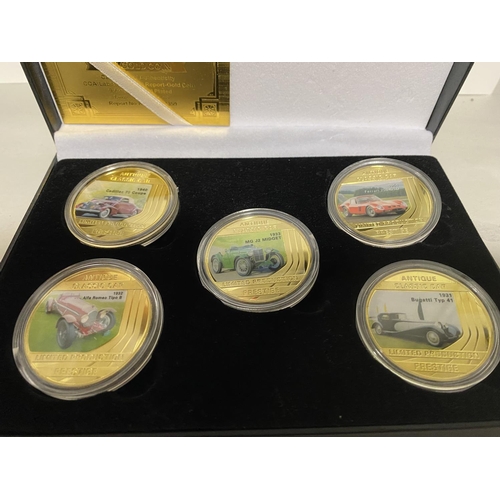 230 - Classic Cars Limited Edition Coin Set, Boxed/Cert