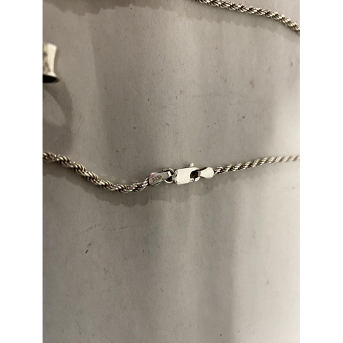 123 - Sterling Silver Chain with Pendant