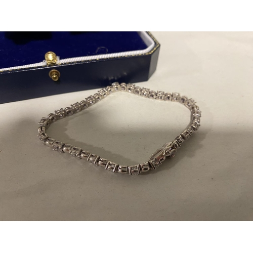 198 - Brand New/Boxed 925 Sterling Silver Tennis Bracelet