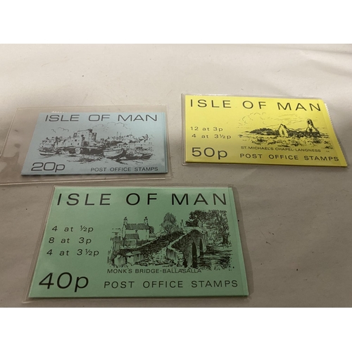 66 - 3 x Isle of Man Stamp Booklets