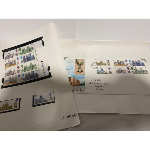 68 - 1969 British Architecture FDC & Mint Stamps