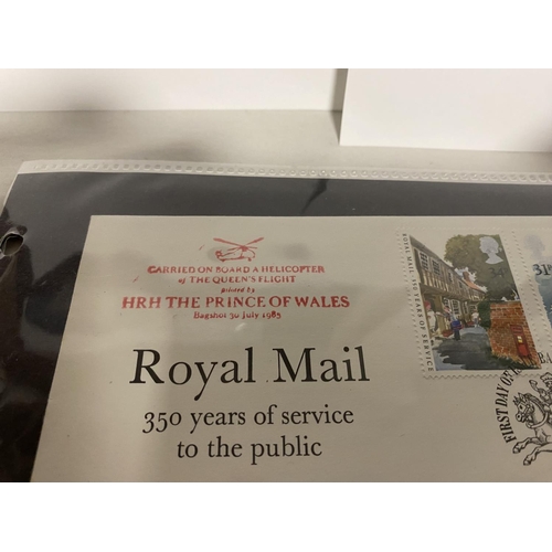 69 - Royal Mail FDC Carried on Board Helicopter Piloted by Prince of Wales (King)