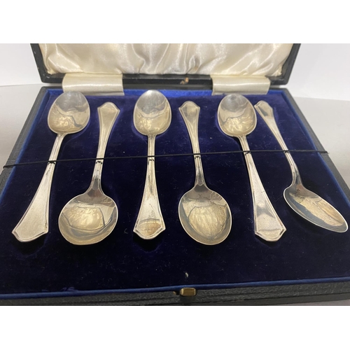 178 - Hallmarked Silver Set of 6 Teaspoons - Birmingham 1922 by Maker L&S