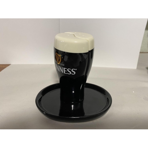 136 - Guinness Salt & Pepper Set on Stand