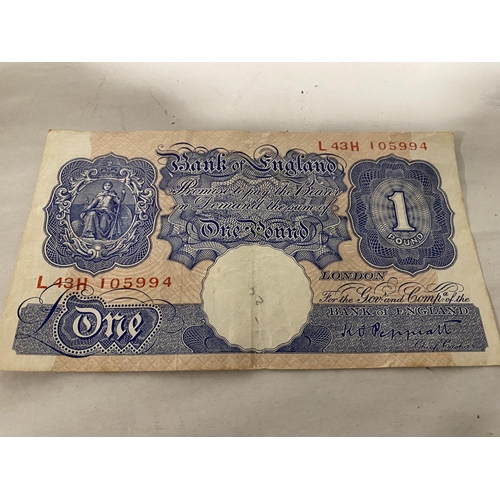 96 - c1940's L43H £1 One Pound Note