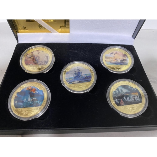 231 - Pearl Harbour - 80 Year Remembrance Coins with Box/Cert