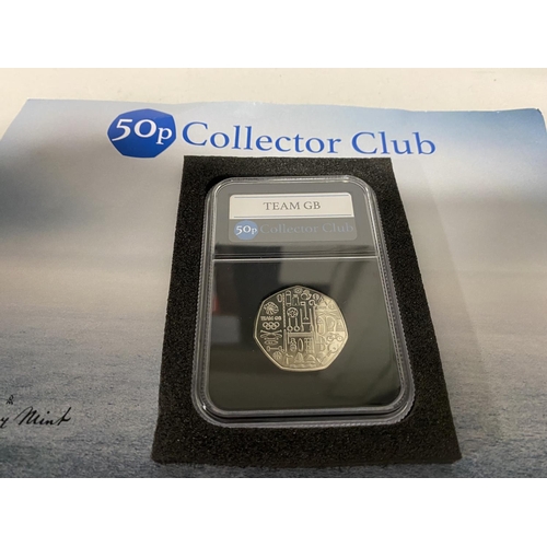 206 - Team GB 2021 Uncirculated Sealed 50p Coin in Capsule with Guarantee