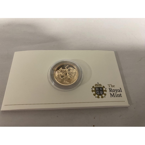 71 - 2010 Full Sovereign Coin in Sealed Card with Specifications