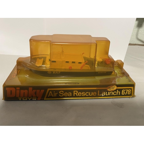 201 - Dinky 678 Airsea Rescue Launch in VGC with Box