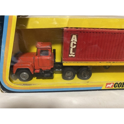 203 - Corgi 1106 Mack Container Truck, Boxed