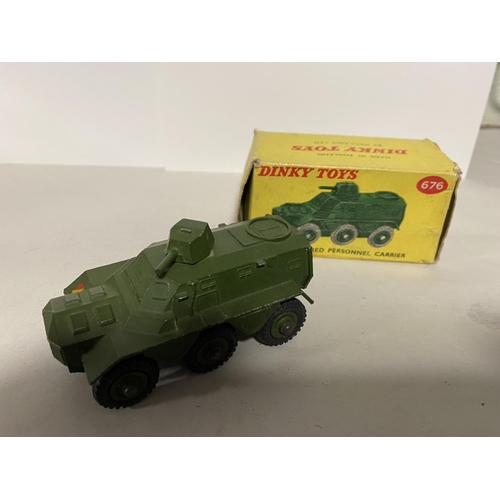 65 - Dinky 676 Armoured Personnel Carrier, Box in Average Condition