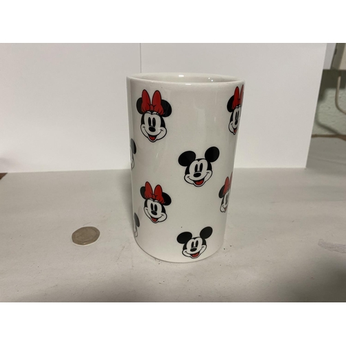 207 - Disney Mickey & Minnie Mouse Vase, 5