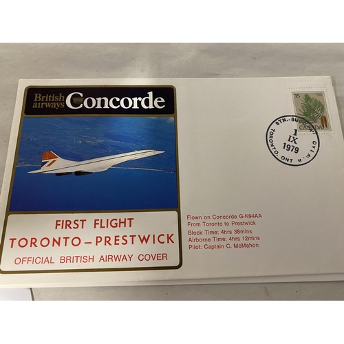 71 - 1979 Official British Airways Concorde First Flight Cover from Toronto to Prestwick inc, Flight Deta... 