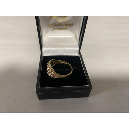 283 - 9ct Gold Keeper Ring, 4.08g weight, Approx size S