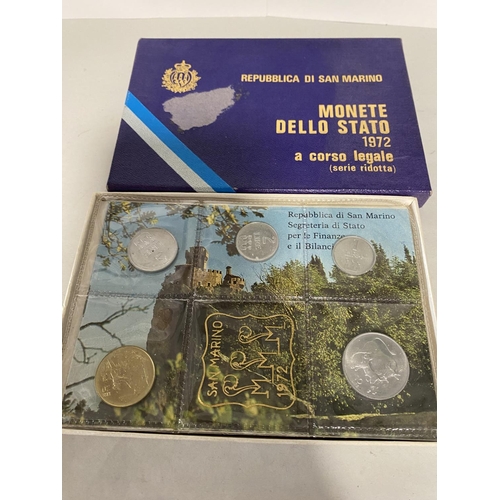 180 - San Marino 1972 Mint Coin Set