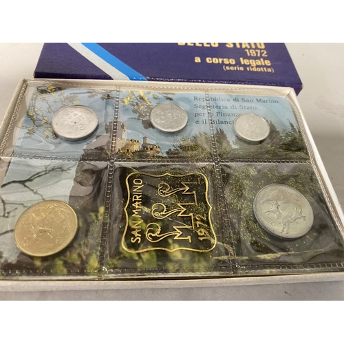 180 - San Marino 1972 Mint Coin Set