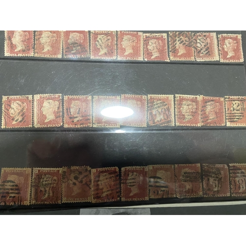 9 - Collection of 48 Penny Red Stamps