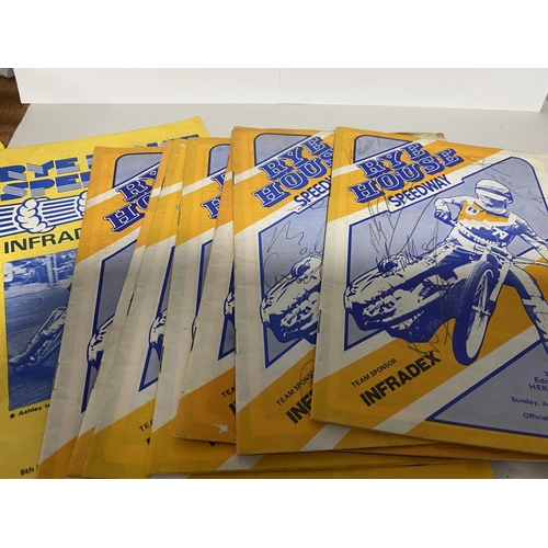 26 - 8 x 1970's Rye House Speedway Programmes - 3 Have Multi Signatures