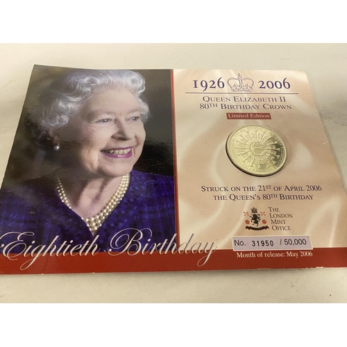 27 - Queen Elizabeth 11 80th Birthday Limited Edition Crown