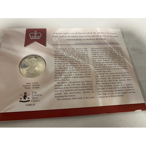 27 - Queen Elizabeth 11 80th Birthday Limited Edition Crown