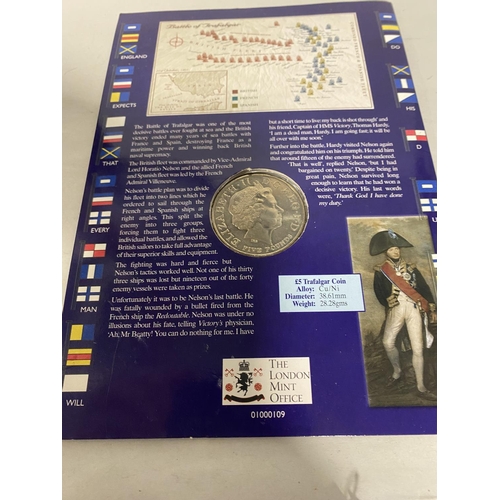 28 - Battle of Trafalgar 200th Anniversary Limited Edition £5 Coin