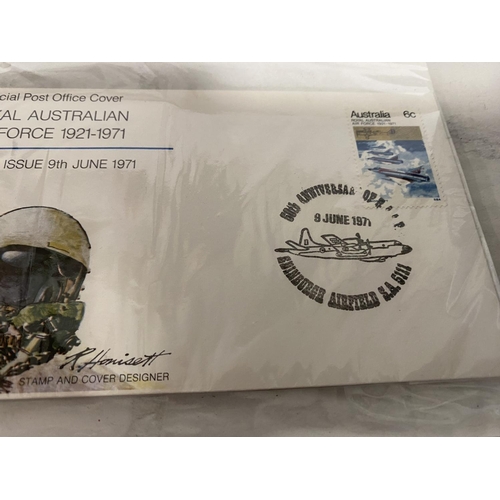 169 - 2 x Australian R.A.A.F FDC's C1971