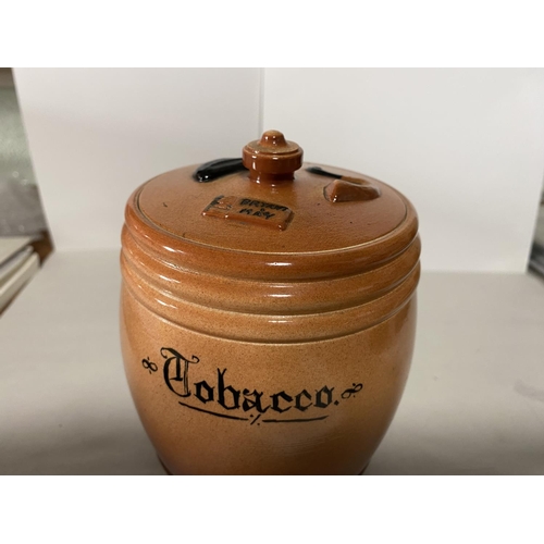 113 - 1929 Pearsons Pottery Tobacco Jar, Good Condition