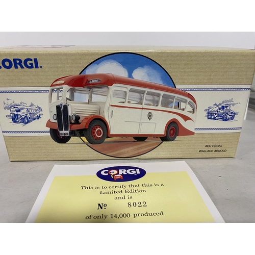 124 - Corgi AEC Regal - Wallace Arnold with Cert