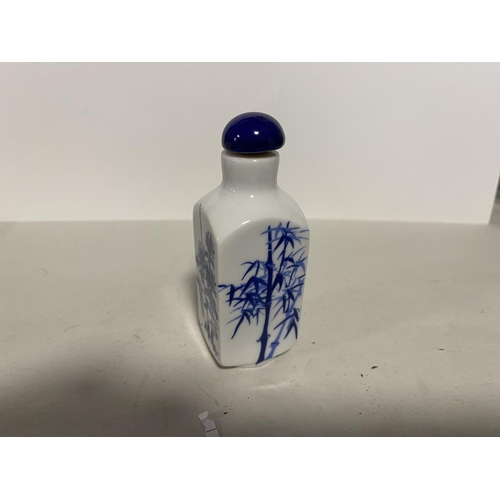 149 - Blue & White Snuff Bottle