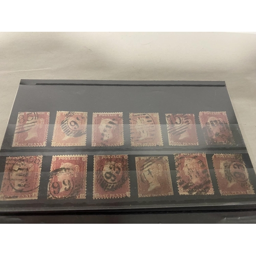 10 - Collection of 27 Penny Red Stamps