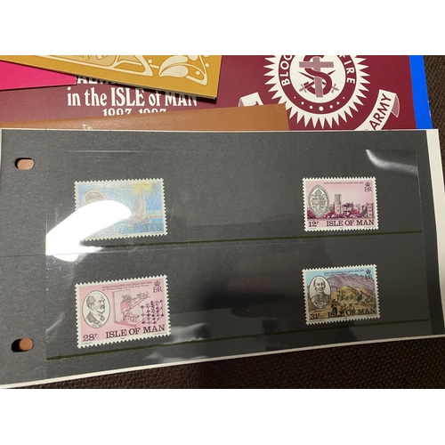 184 - 20 x Isle of Man mint Stamp Presentation Packs c1970's