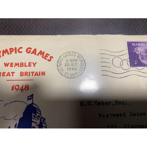 23 - 3 x 1948 Olympics Stamped Envelopes