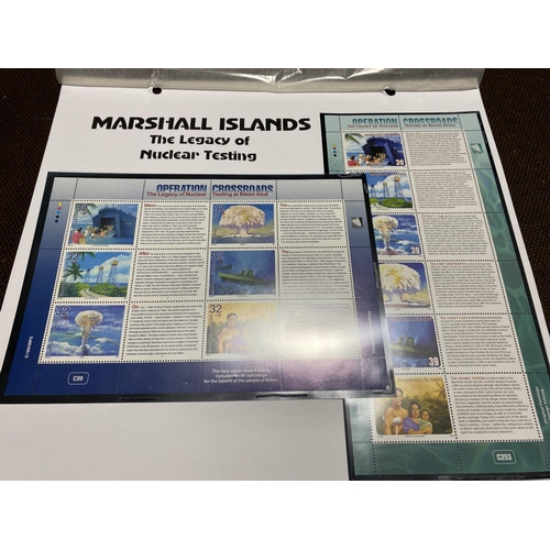 26 - Marshall Islands (Nuclear Testing Site) 2 x Stamp Blocks