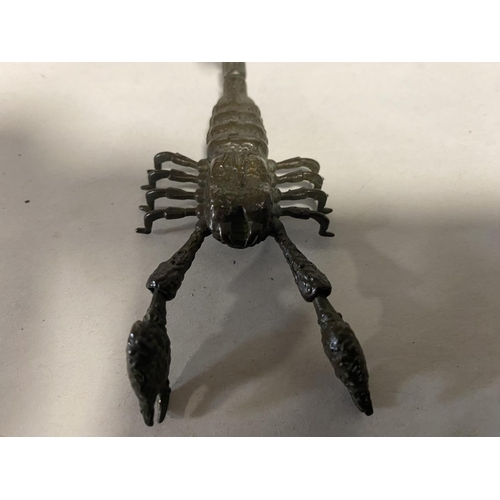 63 - Japanese Bronze Articulated (Tail & Pincers) Scorpion