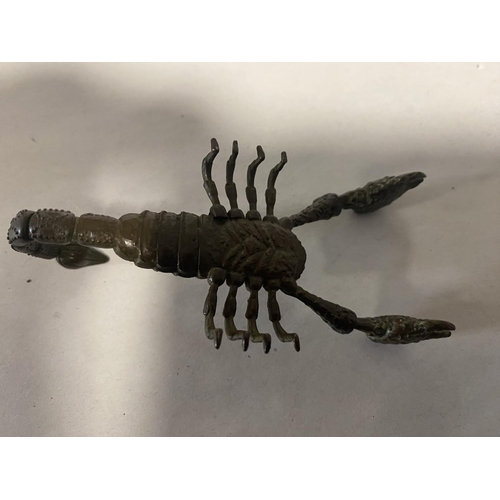 63 - Japanese Bronze Articulated (Tail & Pincers) Scorpion