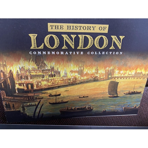 96 - History of London 12 x Commemorative Ingot Collection in Folder & Cert