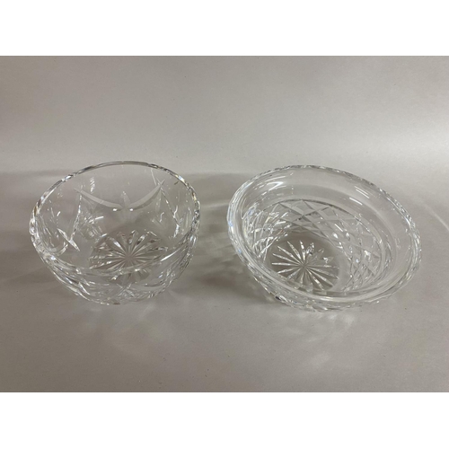 54 - 2 x Waterford Crystal Bowls - 10 & 12cm approx