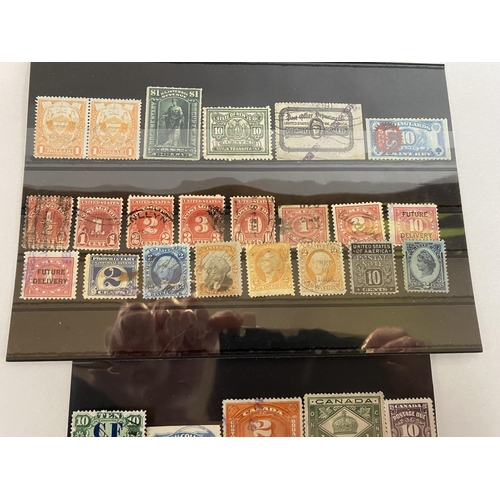 62 - Selection of American & Canadian Revenue Stamps