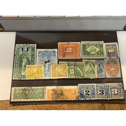 62 - Selection of American & Canadian Revenue Stamps