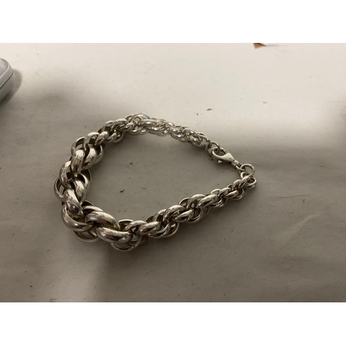 108 - Sterling Silver 925 Bracelet, 22.9g weight