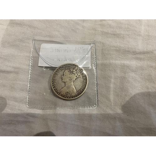 104 - 1873 Silver Gothic Florin Coin