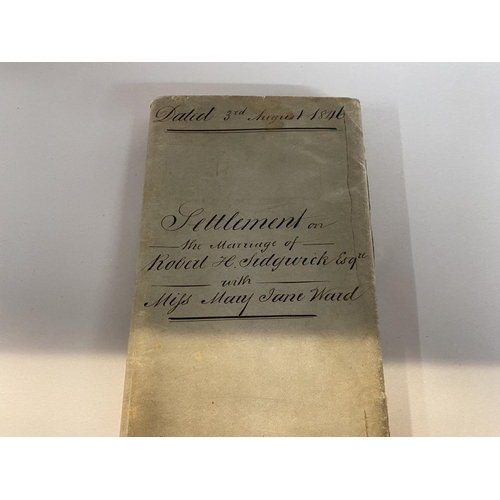 30 - 1846 Settlement of Marriage Contract