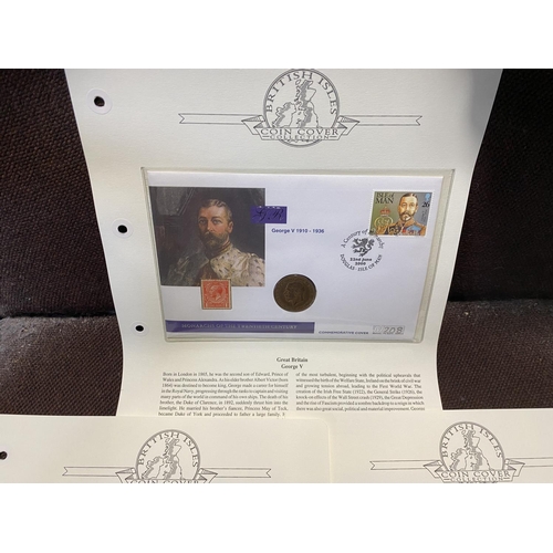 46 - George V, George V1 & Elizabeth 11 Coin & Stamp FDC's (3)