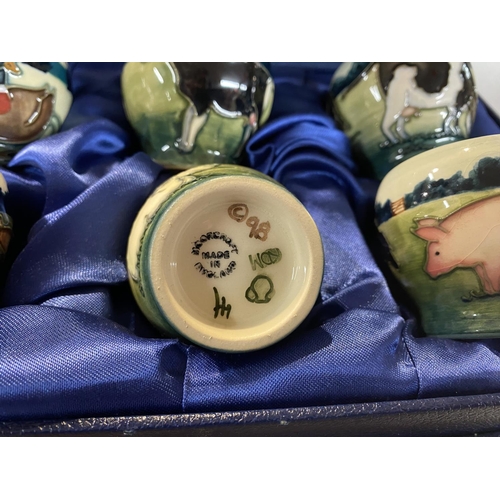 41 - Moorcroft 'Farmyard' Set of Six Egg Cups, 2